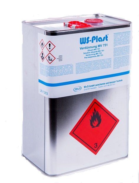 Растворитель WS-Plast MV751 - 10 л на разлив